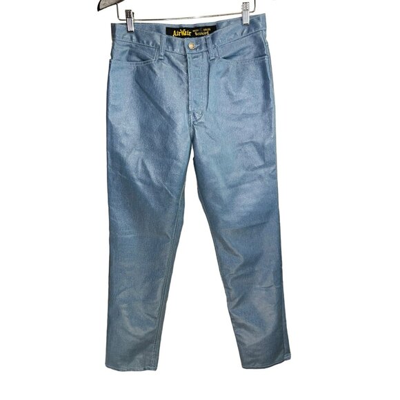 Dr. Martens Coated Denim Skinny Jeans Rare Size 30 Hi Waist - Picture 6 of 7